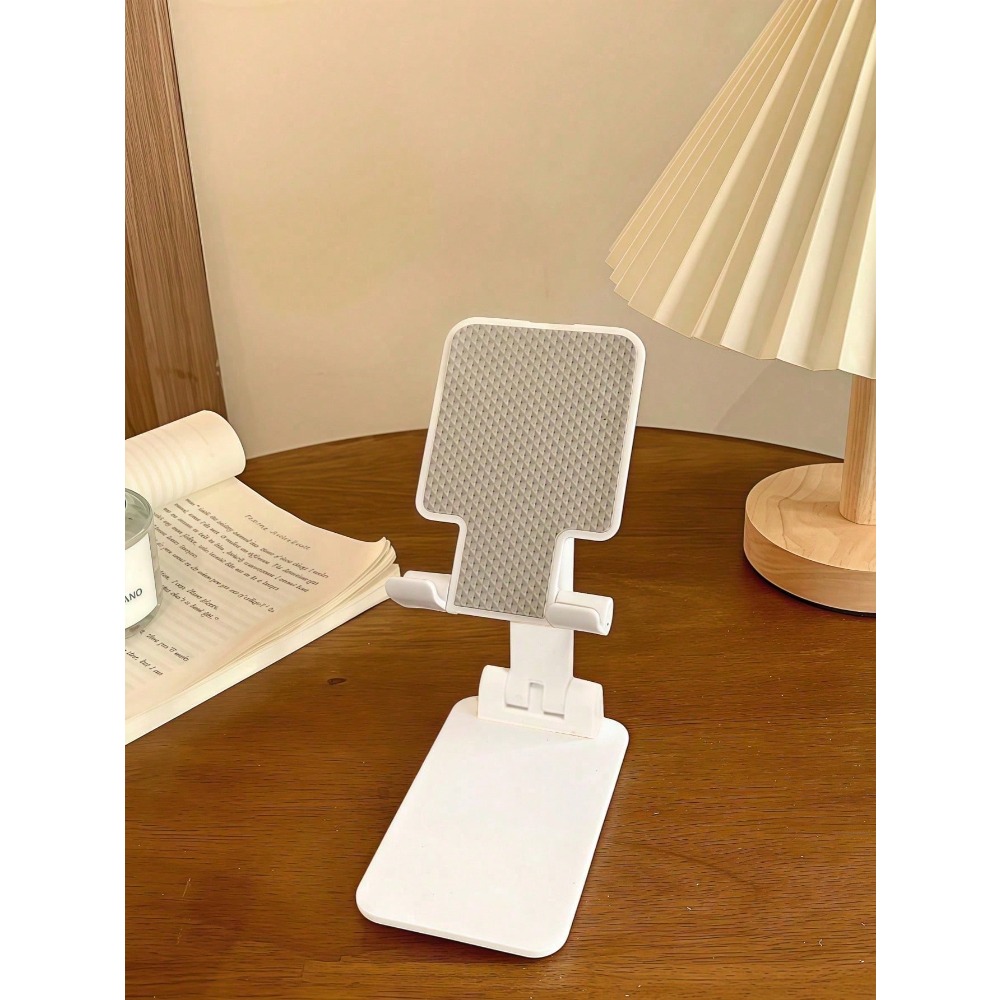 Office Tech Desk - 1pc Foldable Phone Stand, Adjustable Tablet