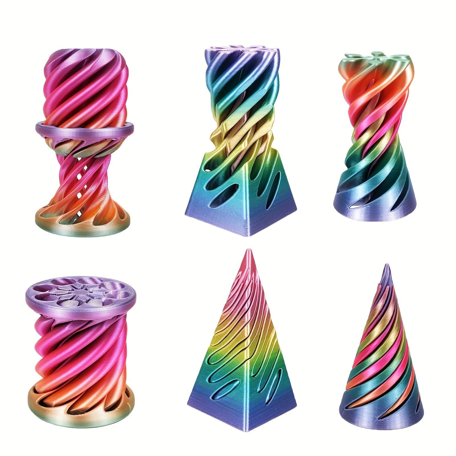 Office Tech Gadgets - 3Pcs Bendable Conical Finger Toy Set,