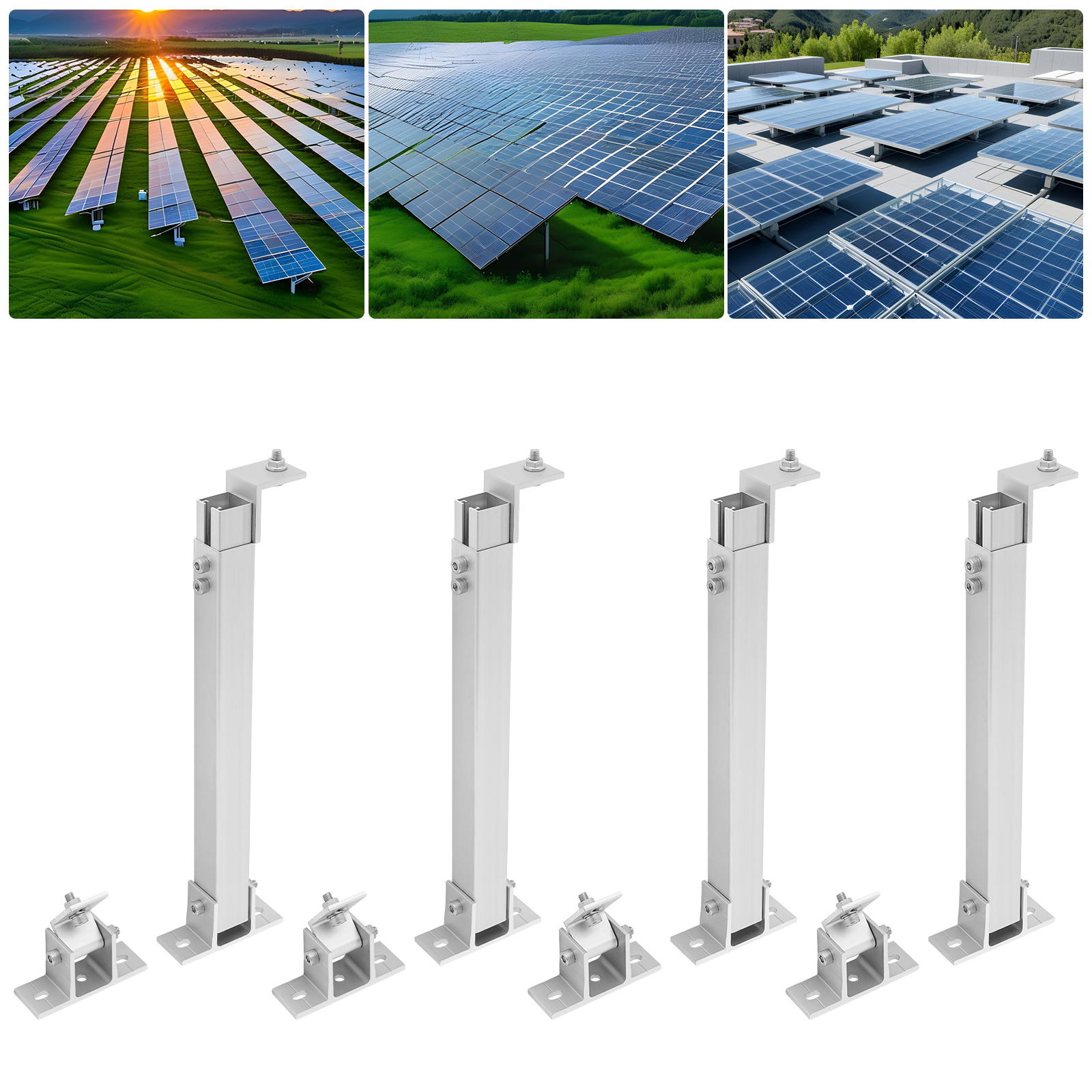 Flat Panel Mount Tilt - Solar Panel Mounting Set Stand 15-30°