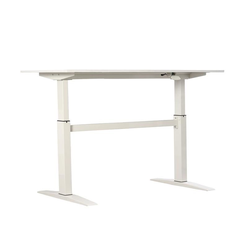 Office Tech Desk - 47 Inch Adjustable White Tech Desk