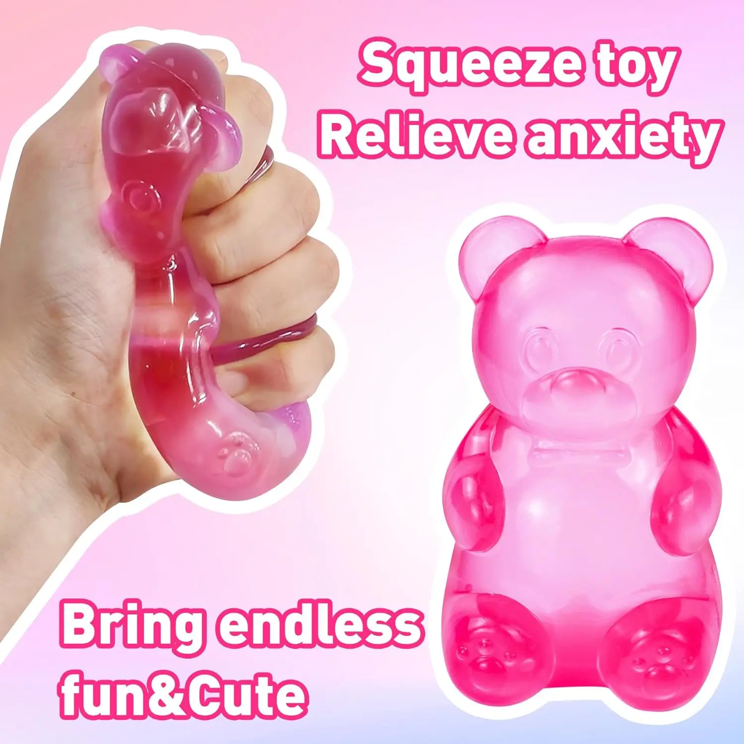 Stress Bear Squishy Ball Gummy - Office Tech Gadgets reseña y precio