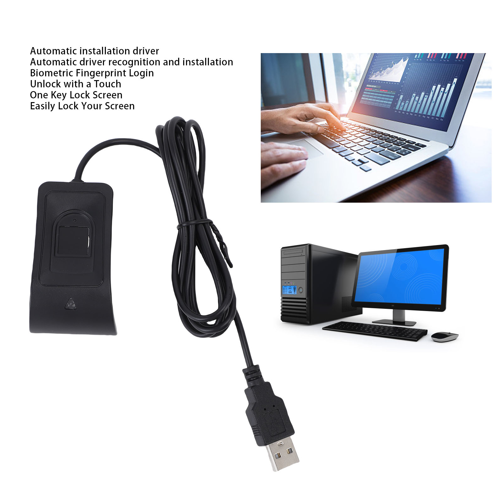 USB Biometric Fingerprint Read - Digital Signature Pad reseña y precio