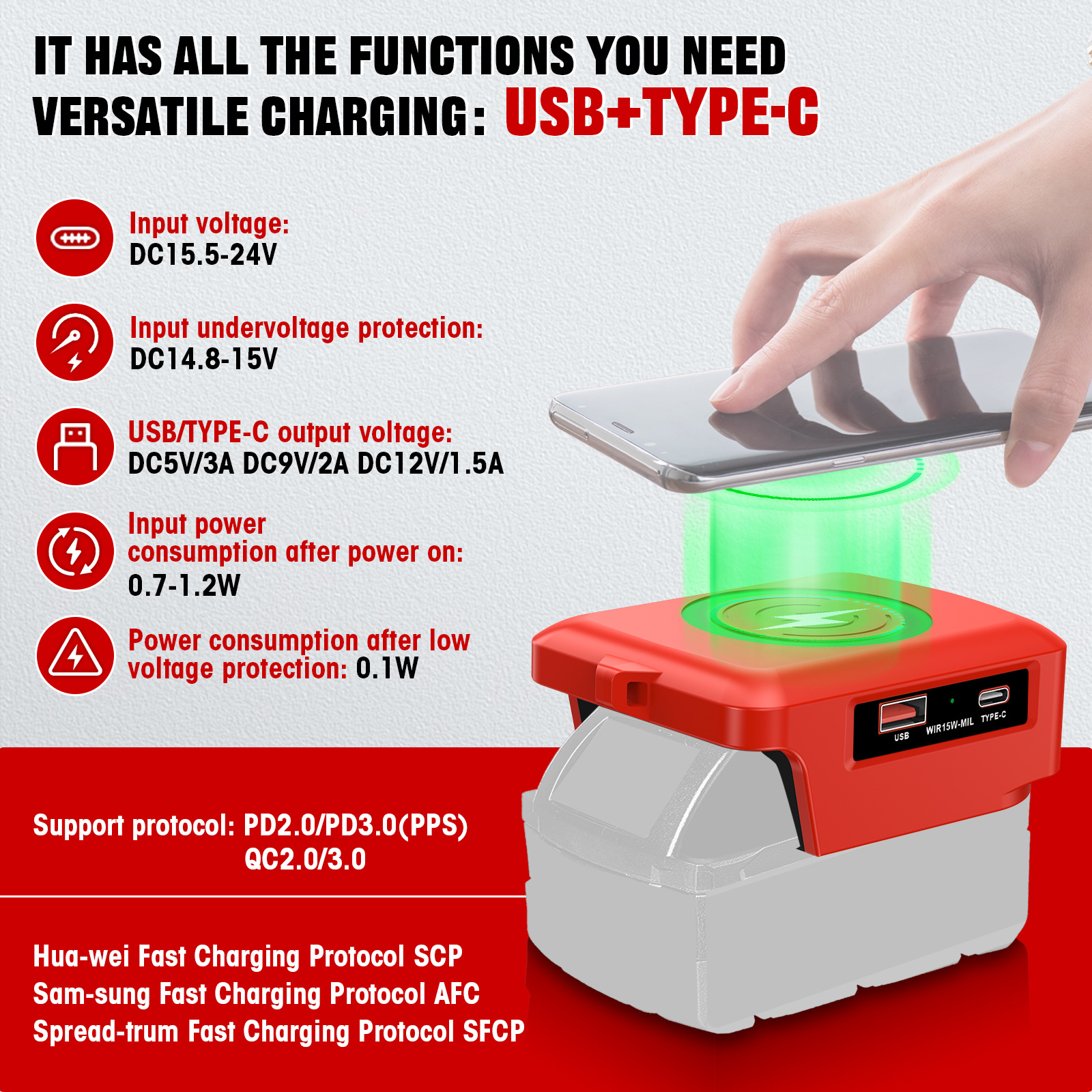 Emergency Charging for Power O - Docking Station Usb C reseña y precio