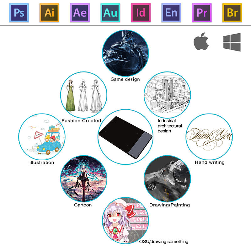 HUION 420 Graphics Tablet OSU  - Digital Signature Pad reseña y precio
