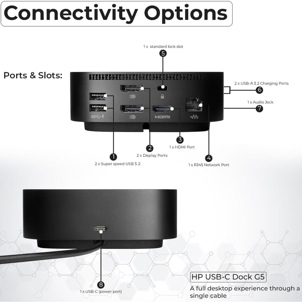 Docking Station with 120W Char - Docking Station Usb C reseña y precio