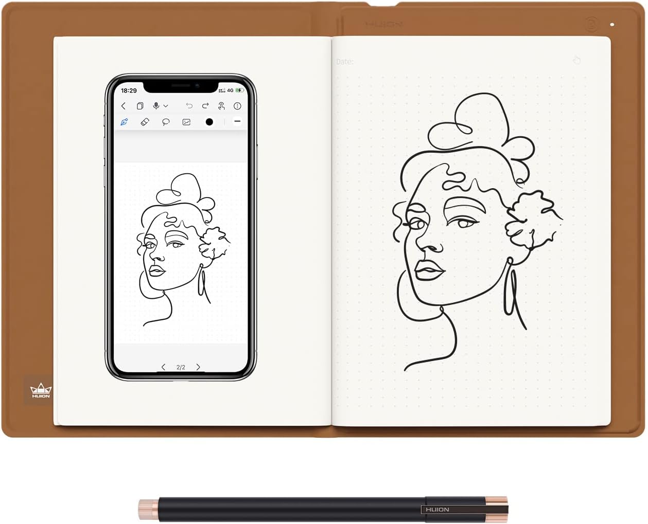 huion note 2 em 1 digital hand - Digital Signature Pad reseña y precio