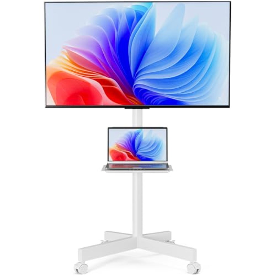 Mobile TV Stand for 23-65 Inch - Flat Panel Mount Tilt reseña y precio
