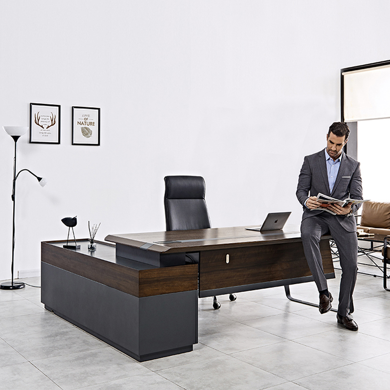 Modern Luxury Wooden Office De - Office Tech Desk reseña y precio