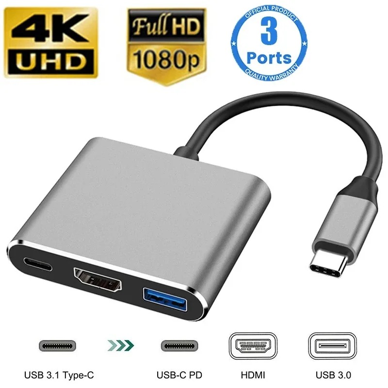 USB C HUB 3in1 Type C 3.0 to H - Docking Station Usb C reseña y precio