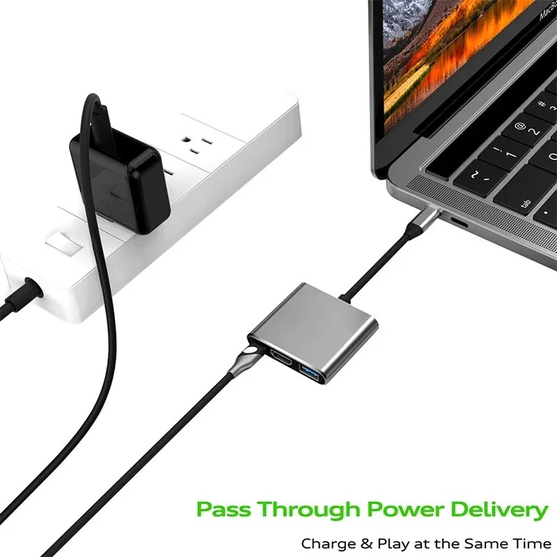 USB C HUB 3in1 Type C 3.0 to H - Docking Station Usb C reseña y precio