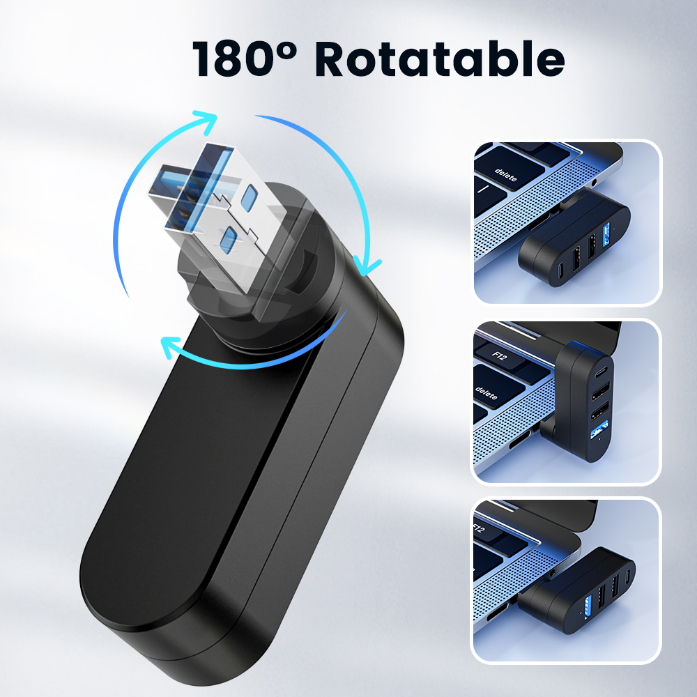 USB 3.0 Power Adapter 180° Rot - Docking Station Usb C reseña y precio