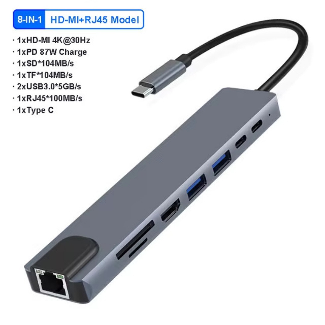 4/7/8/11in1 Docking Hub 4K USB - Docking Station Usb C reseña y precio