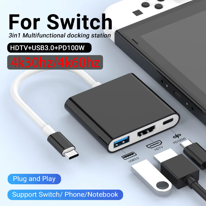 New 3 IN 1 Portable for Ninten - Docking Station Usb C reseña y precio