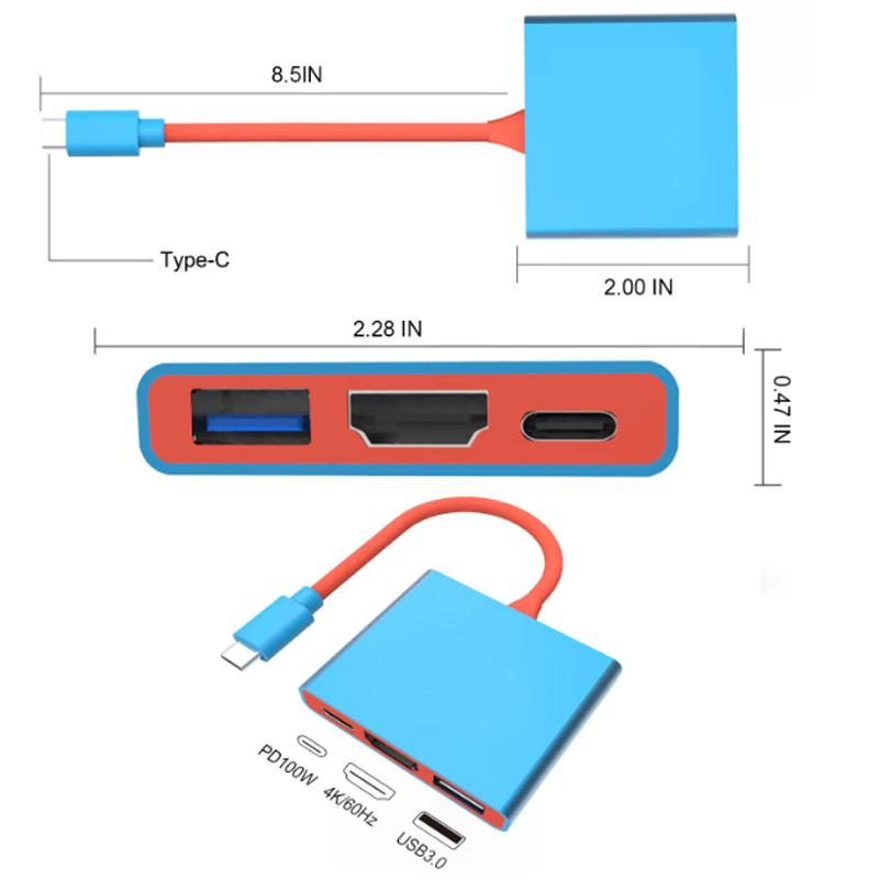 New 3 IN 1 Portable for Ninten - Docking Station Usb C reseña y precio