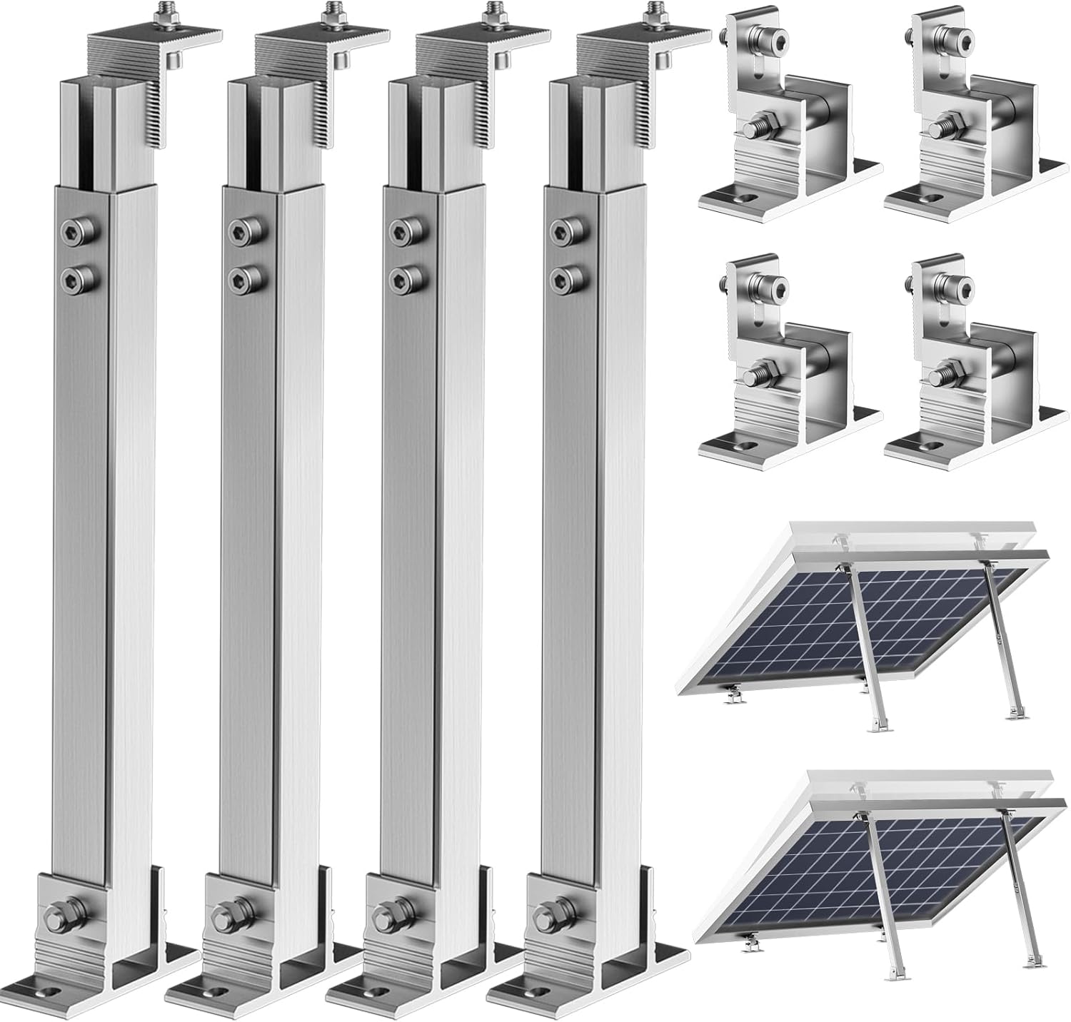 2 Set Adjustable Solar Panel T - Flat Panel Mount Tilt reseña y precio