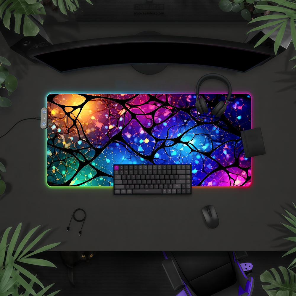Tech Style Neon Mouse Pad RGB  - Office Tech Desk reseña y precio