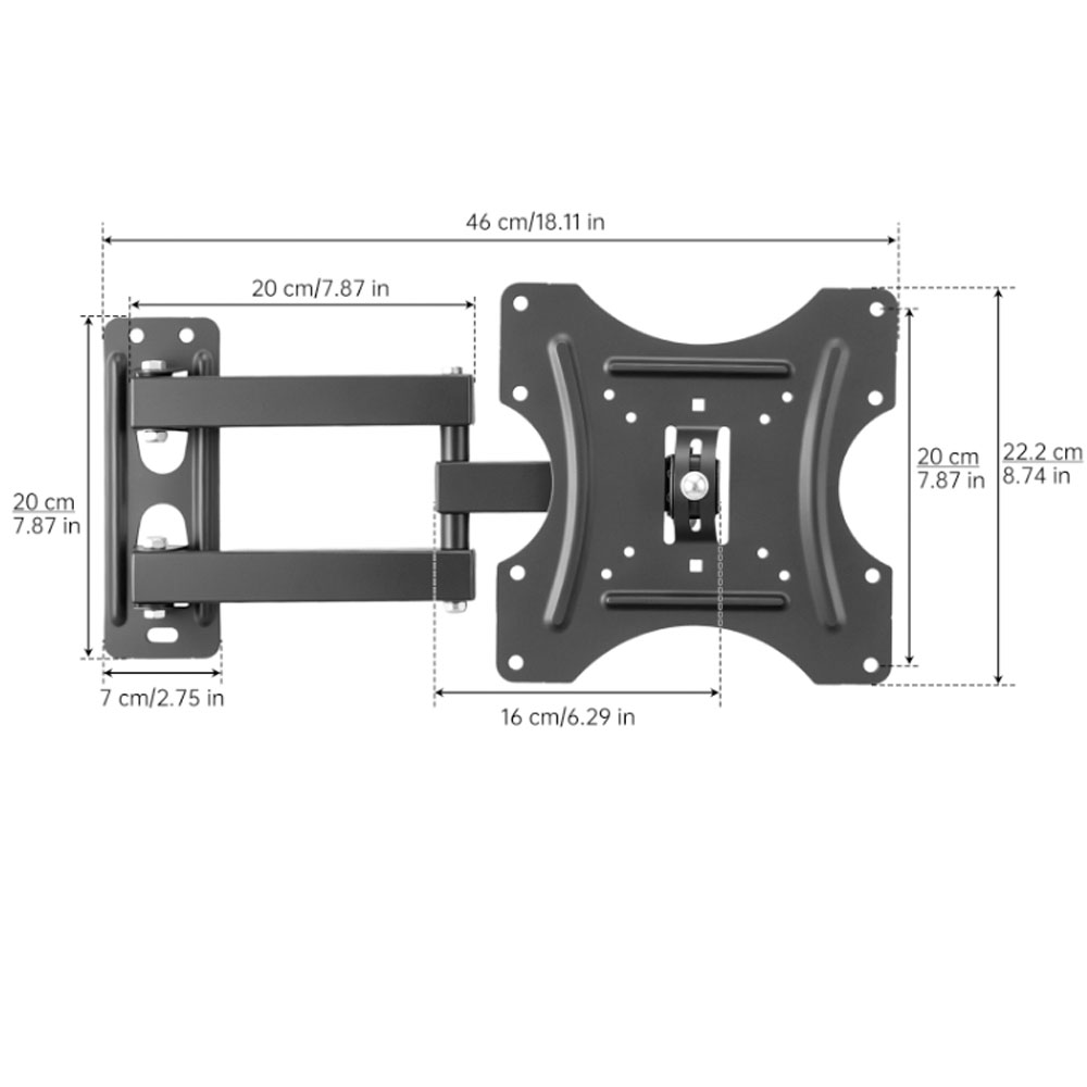 TV Wall Mount Bracket Flat Pan - Flat Panel Mount Tilt reseña y precio