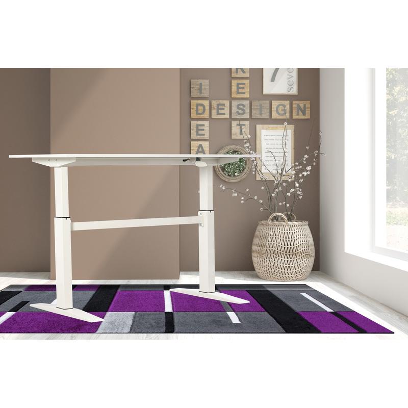 47 Inch Adjustable White Tech  - Office Tech Desk reseña y precio