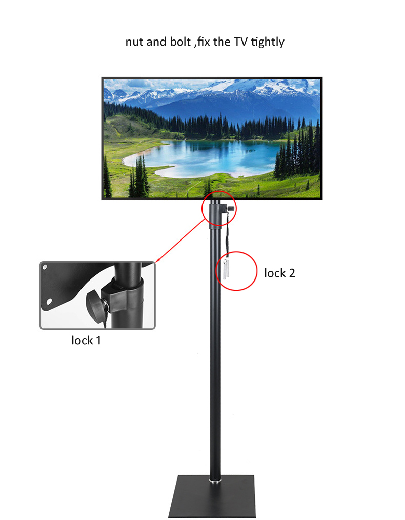 (1500mm high) Steel tilt back  - Flat Panel Mount Tilt reseña y precio